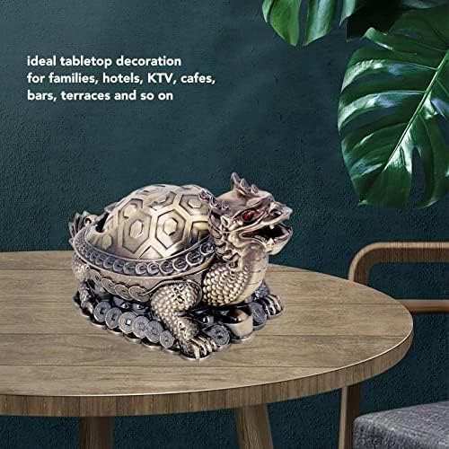 Dekorativna cool pepeljara, otporni na vetrootporni kornjače DRAGON Ashtray ručno rezbareni