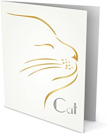 Mačji šablon, 3 x 4 inča - linijski umjetnički ljubimac ljubimac životinjski šabloni za glavu za lakiranje