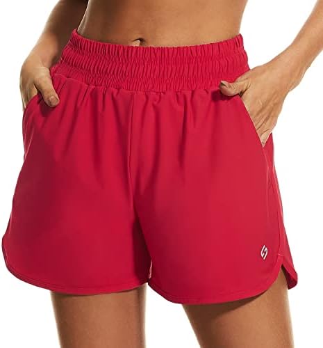 HodoSports Women 3,5 Atletski kratke hlače sa džepovima sa patentnim zatvaračem i oblogom za brzo suho vježbanje