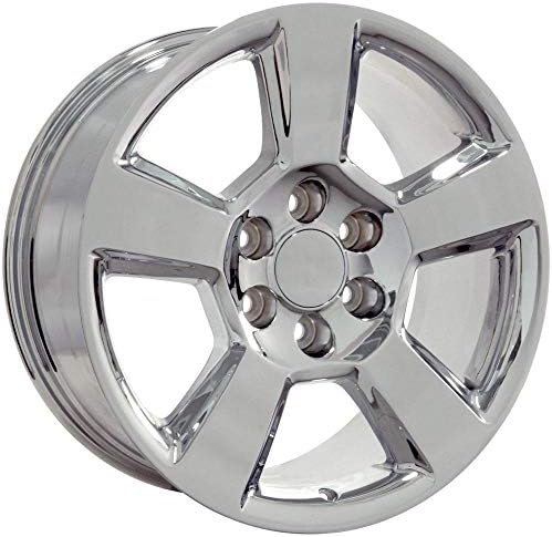 OE Wheels LLC 20 inčni naplatci Fits Chevy Silverado Tahoe Sierra Yukon Escalade CV76 Chrome 20x9 Rims