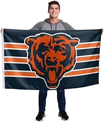 Chicago Bears NFL Big Logo Team Striperička zastava
