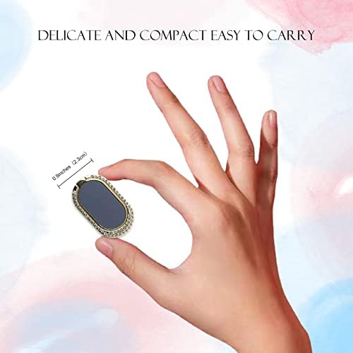 [2 pakovanja] dijamantski optočen pečeni emajl sjajni Bling Bling Držač prstena za telefon, Sparkle Držač prstena za telefon umjetni dijamantski stalak,prsten za prst od Rhinestone ćelije za telefone, Pad