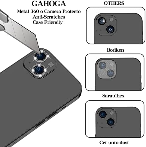[3 pakovanje] Gahoga Bling Kamera zaštitnik sočiva kompatibilan za iPhone 13 / 13 Mini 9h kaljeno
