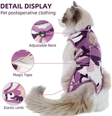 TORJOY novo profesionalno odijelo za oporavak mačke nakon operacije kao alternativa e-ovratniku, odijelo