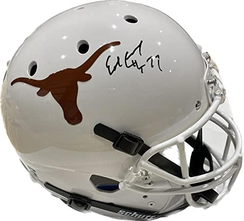 Earl Campbell potpisao Schutt kacigu Univerziteta u Teksasu u punoj veličini JSA fakultetske kacige s Autentiranim autogramom