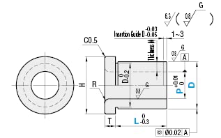 Witproton Čahure za lociranje pinova SKS3-Prirubnica, standardne, konfigurabilne JBHFM 5-35mm 1pc