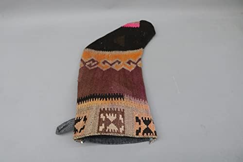 Sarikaya Jastuk Božićne čarape, Ručno rađene čarape, Aztec Božićne čarape, Kilim čarapa, Santa