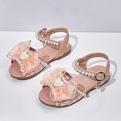 Qvkarw sandale za djevojčice dječje otvorene gležnjeve cipele cipele vjenčana zabava za malu djecu princeze