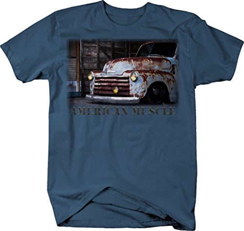Američki mišićni klasični kamion patine 3100 Ruđana vintage majica