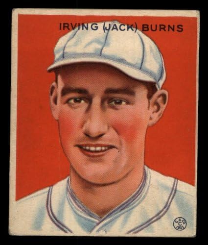 1933 Goudey 198 Jack Burns St. Louis Browns Dobre Brownes