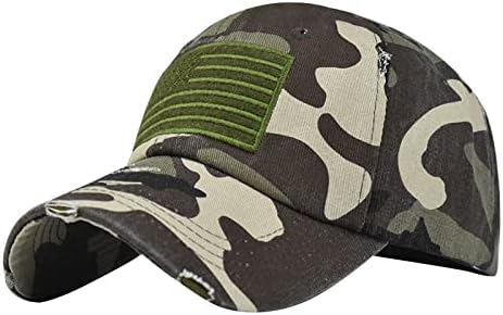Američki kape za zastavu USA bejzbol kapice Muškarci Žene oprane nevolje prilagođene nekustrukom vojskom tatu šeširu