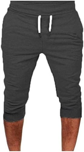 Ticcoy muški kratke hlače Casual Ugodni kratke za vježbanje Slim Fit džepovi za crtanje elastične