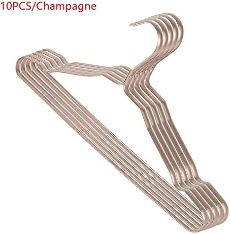 Mayagu 10pcs Metalni vješalica stalak za odjeću aluminijumski legura protiv klizanja bez klizanja maziva