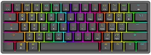 Mehanička tastatura 61 suspendirani tasteri RGB pozadinski osvetljenje 60% Mehanički igrački tastatura Čarobni
