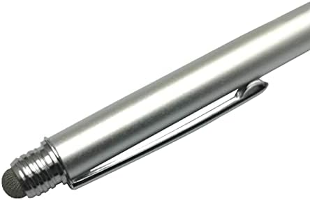 Boxwave Stylus olovkom Kompatibilan je sa Lenovo joga 7 - Dualtip kapacitivni stylus, vlaknasta vrpca vrha kapaciteta kapacitivnog olovke - metalik srebro