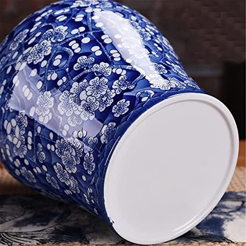 Keramičke staklenke, čaj teglica, kišni stil Skladišta, plavi đumbir jar plavi i bijeli đumbirske