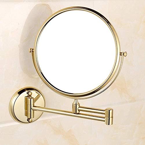 Ogledalo za šminkanje 8-inčno dvostrano okretno zidno ogledalo, proširujući sklopivo Kozmetičko ogledalo
