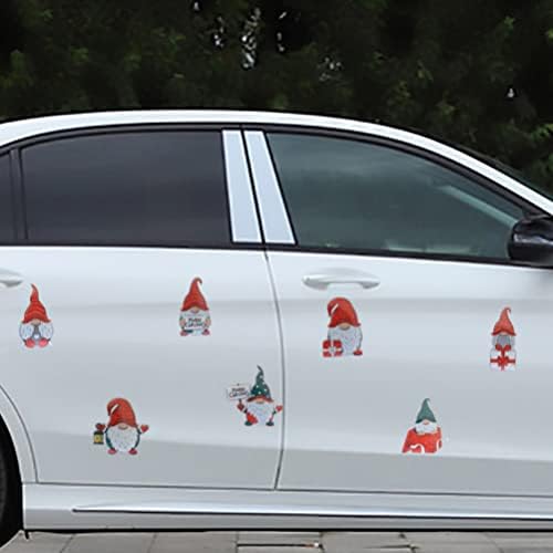 Božićne žarulje svjetla Naljepnica: 1 Set Reflective Automotive Auto magnetni dekal Santa Claus Snjegović ventilatori
