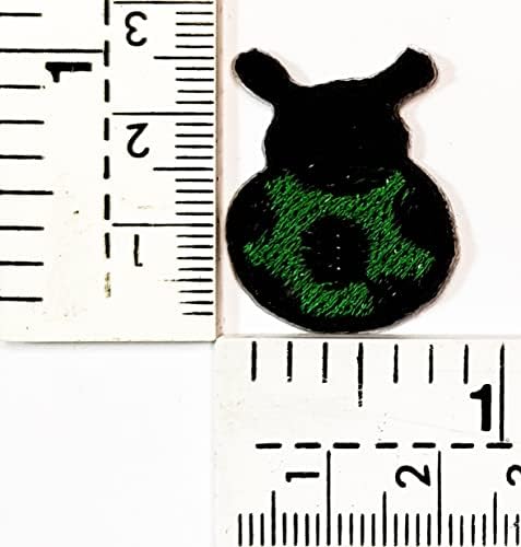 HHO patch set 3 komada. Mini Green Lady Bug Gvožđe na zakrpama Bather Betle Insekt Vrt Cartooon Emneidered Applique