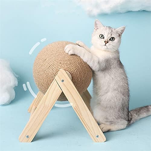 GOOFFY Cat podloga za ogrebotine mačka igračka za grebanje lopte otporna na habanje mačka ploča za grebanje sisal