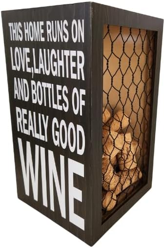 Kutija za čuvanje plute za vino / kutija za odlaganje držača plute | Kućni dekor | za nju | domaćinstvo, zaruke, svadbeni tuš, pokloni ljubitelja vina | registri, Praznici | posebne prilike / 9 x 5,13 x 5,13