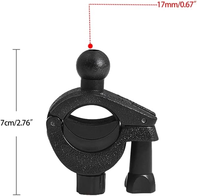 Vizgiz 2 pakovanje ručica telefonska nosača 17 mm okretna lopta baza adapter za držač 15-31mm