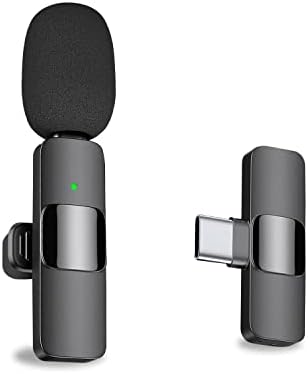 Profesionalni bežični lavalier rever mikrofon za Android računar-Akumulatorski omnidirekcioni kondenzatorski mikrofon za snimanje sa USB C interfejsom za intervju Video Podcast Vlog YouTube