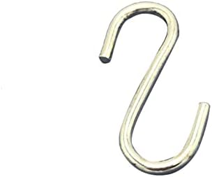 MagicLulu 100pcs ukrasi Kuke Mini s kuke vješalice za odjeću za skladišni nosač Priključak žičane kuke nakit Metal Srebro