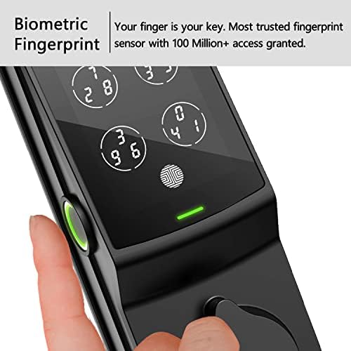 Locly Secure Pro, Wi-Fi pametna brava, zaključavanje vrata bez ključa, PIN Genie® tastatura, 3D biometrijski