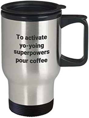 Yo-yoing Travel krig - smiješan sarkastični termalni izolirani od nehrđajućih čelika za kavu
