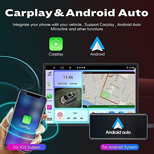 WoStoke 13.1 Android Radio Carplay i Android Auto Autoradio Auto navigacija Stereo Multimedijski igrač GPS dodirnog