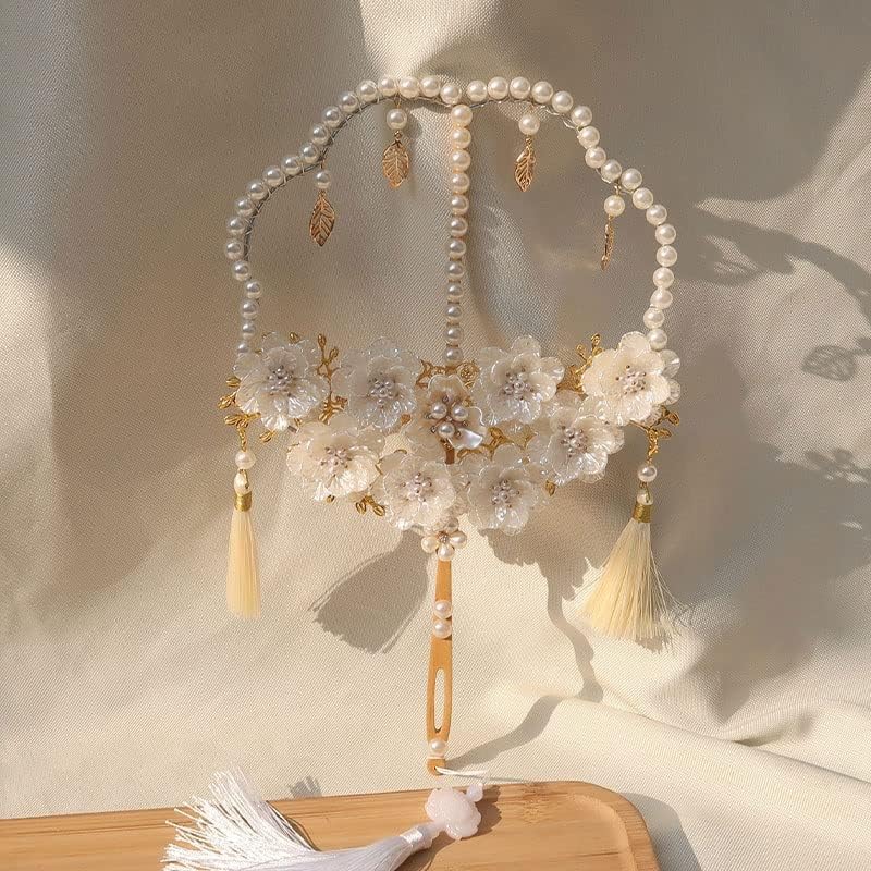 N / A Kineski tradicionalni vjenčanik Bridalni buket ručno izrađen cvijeće perli Hanfu fotografija Ples