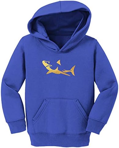 Zlatna folija Shark Silhouette - Great White Toddler / Omladinska fleece Hoodie