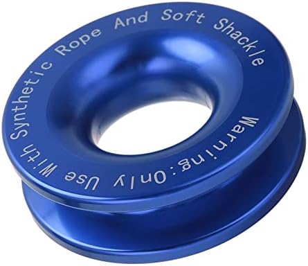 Kimiss Snatch prsten, vitlo za oporavak za obnavljanje vitla 41000Lbs Snaga za pucanje za 7 / 16IN 1 / 2in mekani okova sa 3 / 16in 1 / 4in 3 / 8in užad // Winch prsten