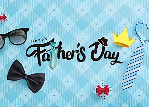 Sretan Dan očeva fotografija pozadine kravate i naočare plava pozadina fotografija za muškarce porodična