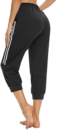 Kaidi Ženske kaprij duge Casual Caprit hlače sa džepovima Capri Joggers Capri yoga hlače nacrtavajuće