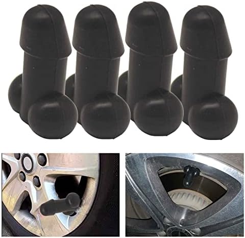 4-komadni skup ventila za gume od gume Smiješni pribor za automobile.irightight poklopci otpora
