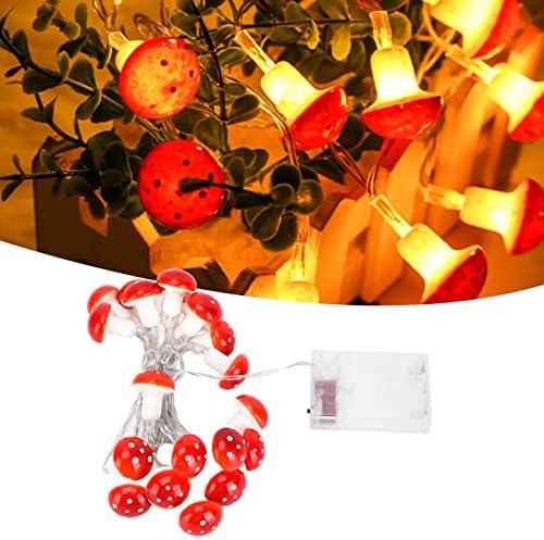 Gayoh Red muschroom LED svjetlo 7.2 ft 20kom unutrašnja Vanjska Božićna dekoracija na baterije