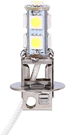 AqxReed - H3 LED žarulja, 2pcs DC12V 6500K 5050 bijela 9 SMD LED XENON Auto Automobil Magle lampice