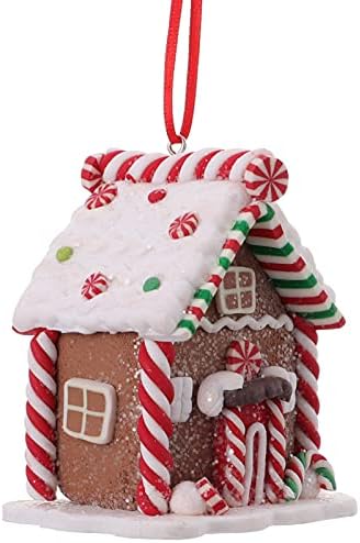 Nuobesty Christy Decor Božićni medenjak Kućni ukras, Xmas Tree Viseća ukras sela Clay Tisto u obliku