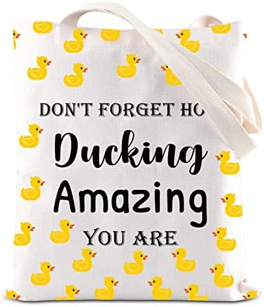 Duck Lover poklon Duck vlasnik kozmetička torba ne zaboravite kako se Saginjete nevjerovatno torba za šminkanje