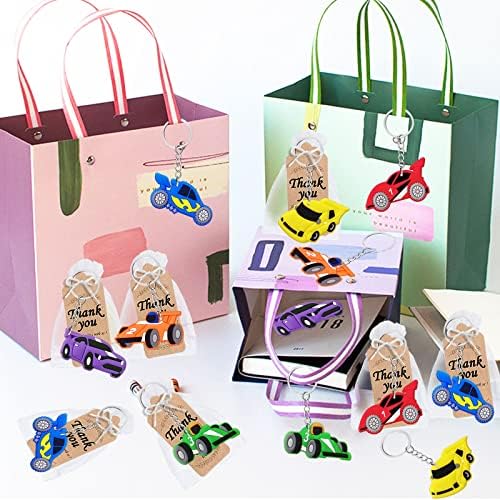 CICIBEAR 54 Paket Racing Cars Pružajte se poklone za povratak sa 18 tastera, 18 oznaka i 18 torbi za tušem