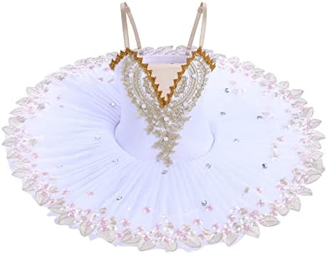 Afavom baletnim leotardi za djevojčice sa pločicama Tutu Professional Hard organdy Camisole suknja Swan Lake