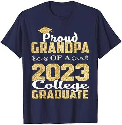 Ponosna djeda od 2023. majica za majicu majice fakultetske košulje