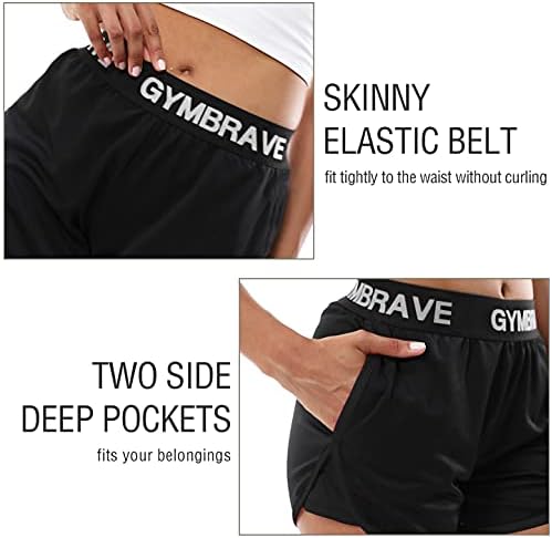 Gymbrave ženske kratke hlače za žene sa džepovima sa džepovima Work Work Yoga Athletic Casual Hotsas