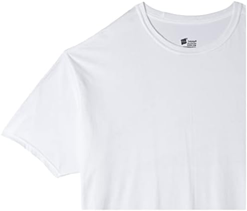 Hanes muške bijele majice, košulje koje vlaže, potkošulje od pamuka za muškarce, pakovanje od 5 komada.