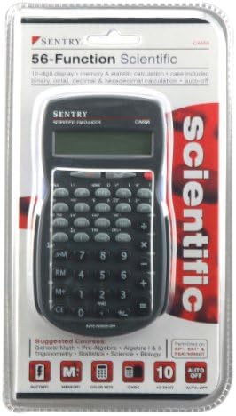 Sentry Industries Inc. 56-Funkcionalni naučni kalkulator, crni