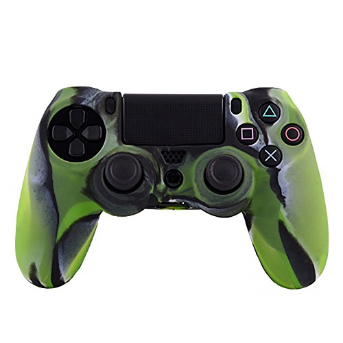 MODFREAKZ® silikonska zaštitna koža zelena crna CAMO za PS4 kontrolere