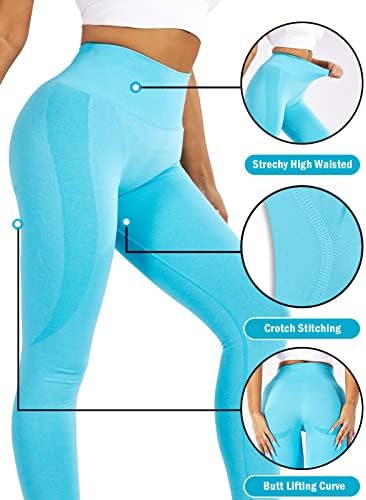 High Squist Yoga hlače Smile Contour Work Lombers za žene Tummy Control Atletic Teretana Fitness Trčanje Teretna