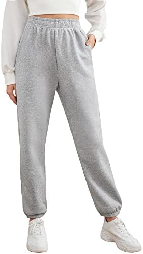 Sol Hux ženske visokog elastičnih zvezdanih rekvizita, casual jogger hlače sa džepovima